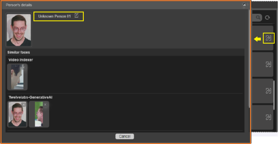 Edit person details