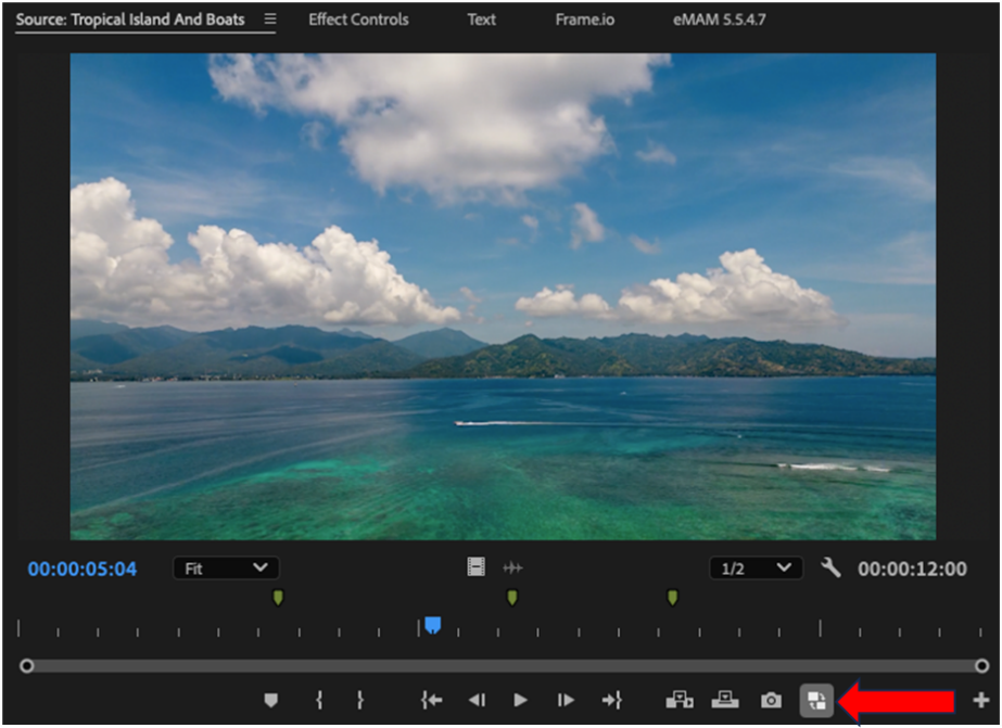 Toggle between original and proxy media