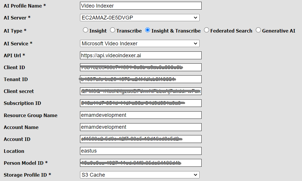 new parameters for Video Indexer ARM authentication